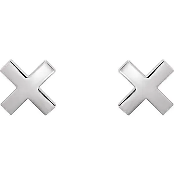 X Earrings Image 2 Scirto's Jewelry Lockport, NY