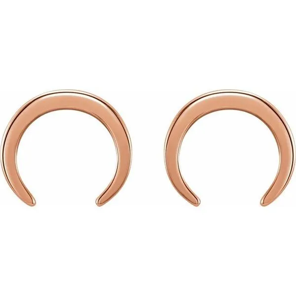 Crescent Earrings Image 2 Comstock Jewelers Edmonds, WA