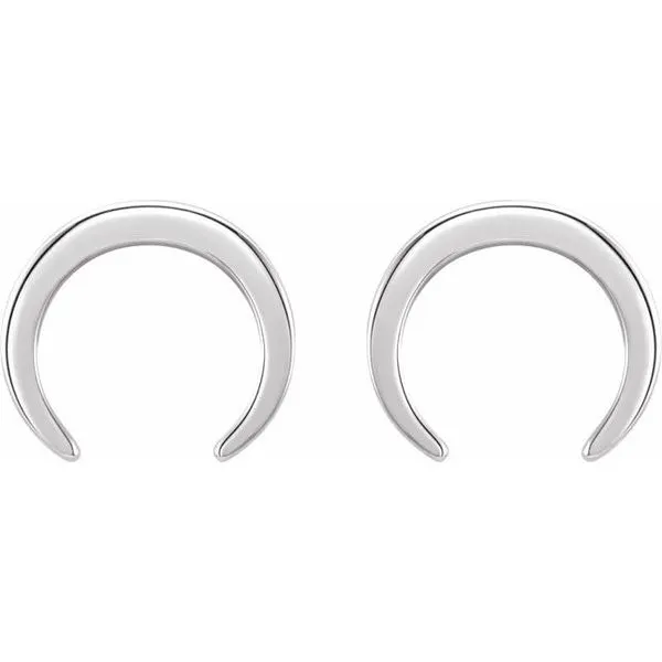Crescent Earrings Image 2 Becky Beck's Jewelry DeKalb, IL