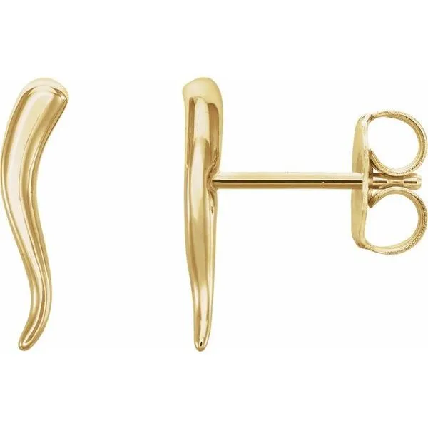 Italian Horn Earrings Scirto's Jewelry Lockport, NY