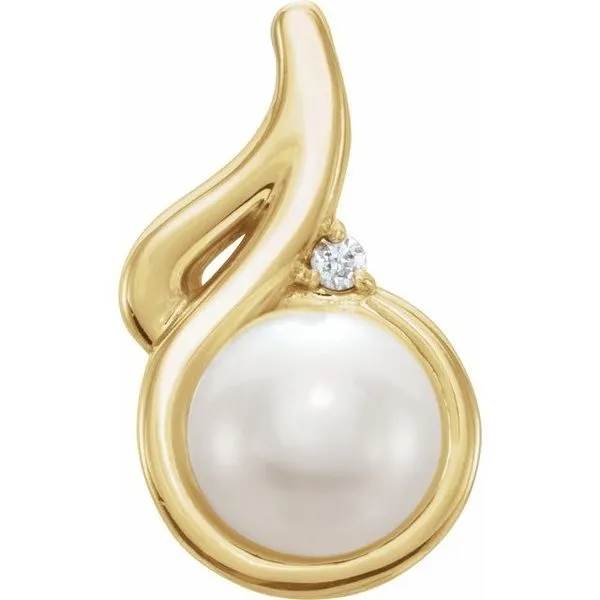 Accented Pearl Pendant Scirto's Jewelry Lockport, NY