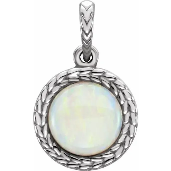 Leaf Cabochon Pendant J. Meredith Jewelers Delafield, WI