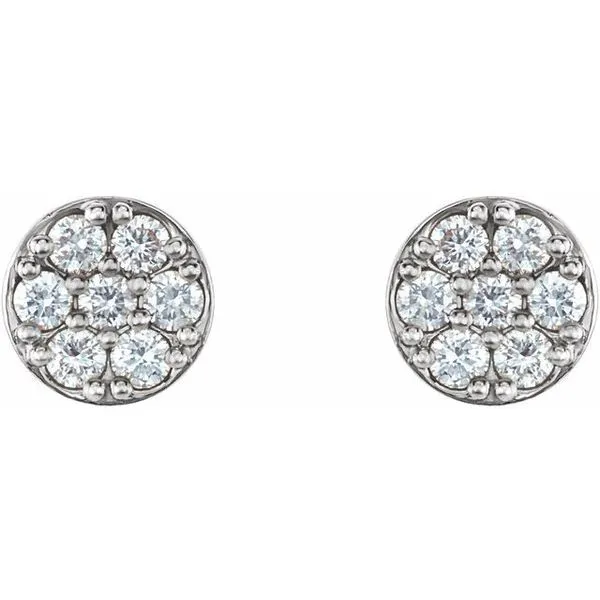 Cluster Earrings Image 2 James & Williams Jewelers Berwyn, IL