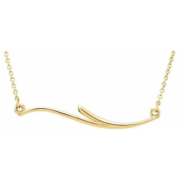 Curvilinear Bar Necklace Scirto's Jewelry Lockport, NY