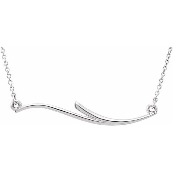 Curvilinear Bar Necklace Scirto's Jewelry Lockport, NY