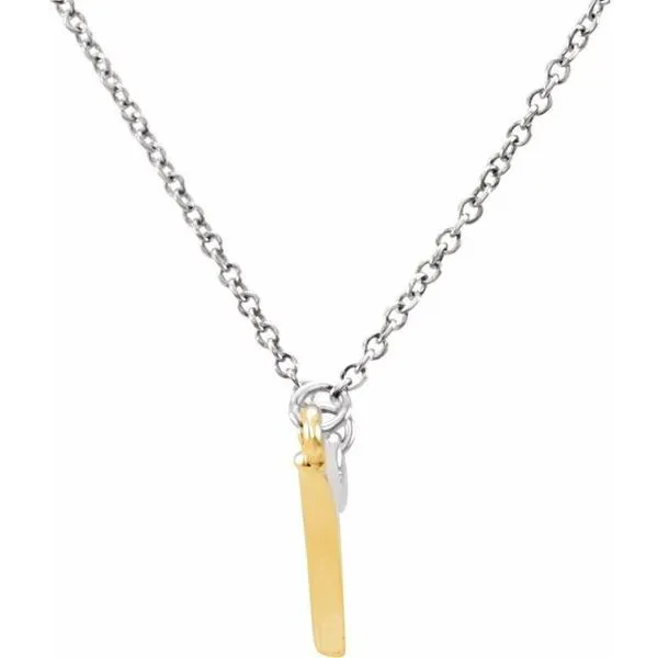 Freeform Bar Necklace Image 2 M. J. Thomas Jewelers, Ltd. Stratford, CT