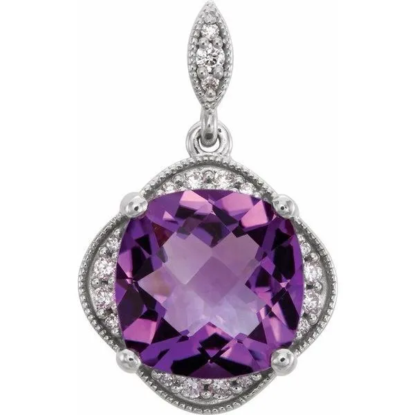 Halo-Style Pendant Rasmussen Jewelers Spanish Fork, UT