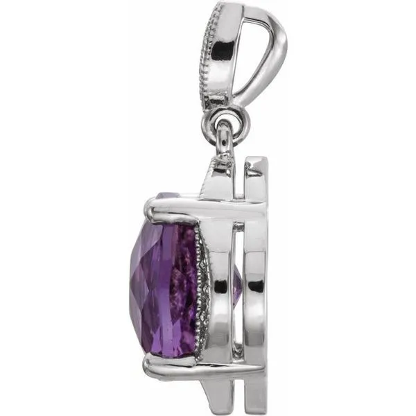 Halo-Style Pendant Image 2 Long Jewelers Chesapeake, VA