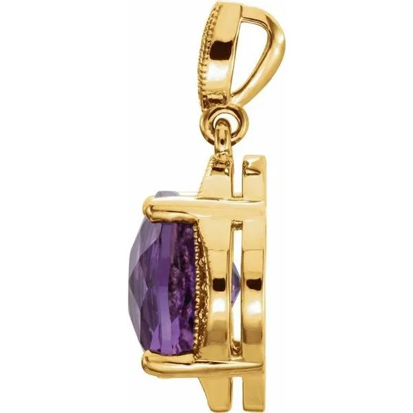 Halo-Style Pendant Image 2 James & Williams Jewelers Berwyn, IL