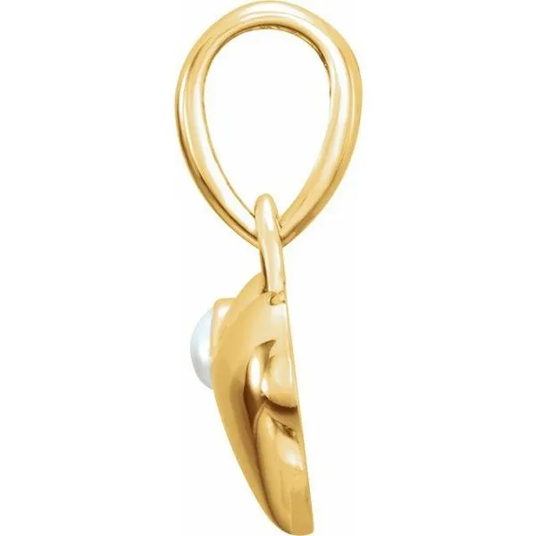 Pearl Heart Pendant Image 2 J. Meredith Jewelers Delafield, WI