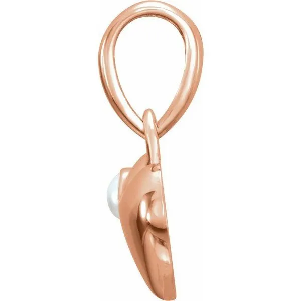 Pearl Heart Pendant Image 2 Boyd Jewelers Wesley Chapel, FL