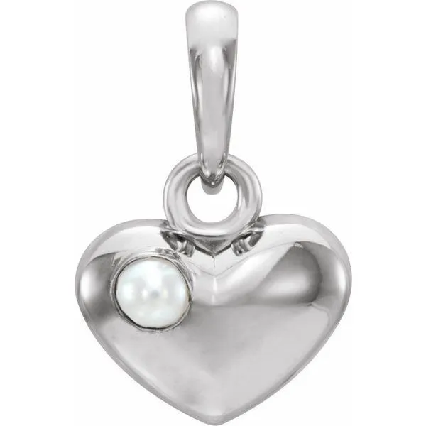 Pearl Heart Pendant J. Meredith Jewelers Delafield, WI