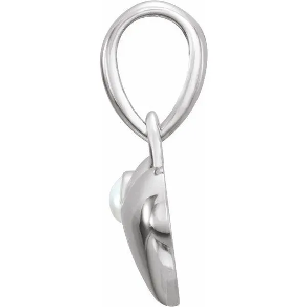 Pearl Heart Pendant Image 2 J. Meredith Jewelers Delafield, WI