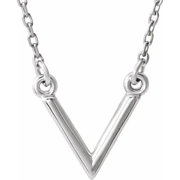 Geometric V Necklace Long Jewelers Chesapeake, VA