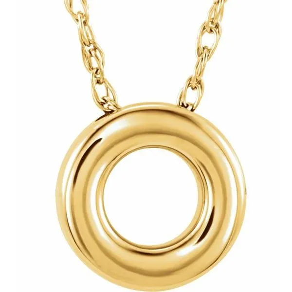 Circle Necklace or Slide Pendant Scirto's Jewelry Lockport, NY