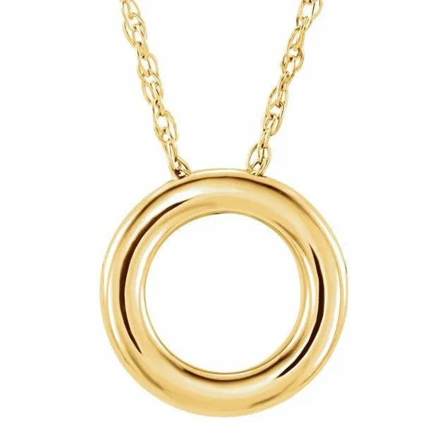 Circle Necklace or Slide Pendant James & Williams Jewelers Berwyn, IL