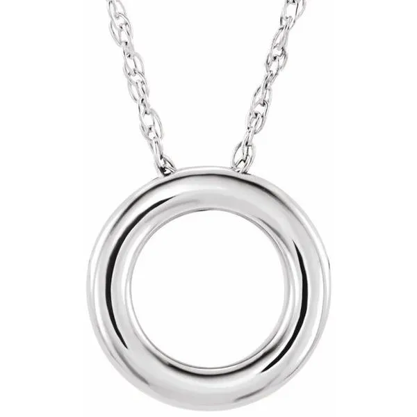 Circle Necklace or Slide Pendant Delfine's Jewelry Charleston, WV
