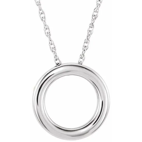 Circle Necklace or Slide Pendant James & Williams Jewelers Berwyn, IL