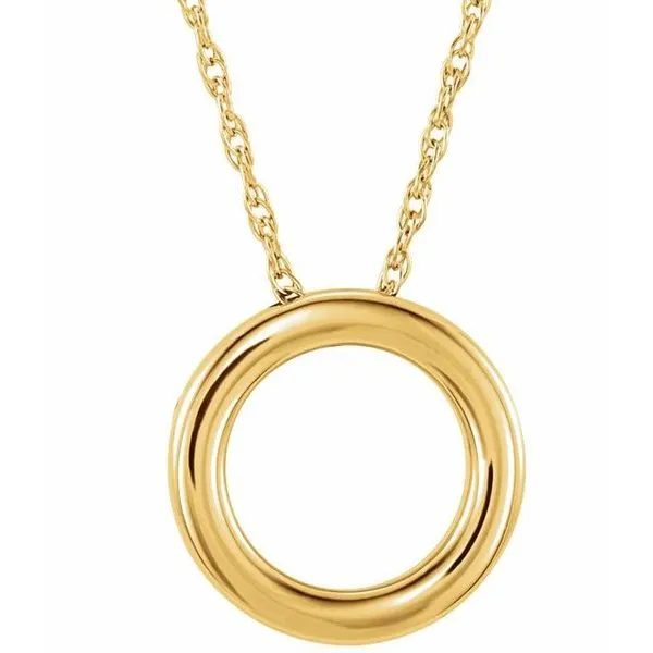 Circle Necklace or Slide Pendant D&M Jewelers Green Bay, WI