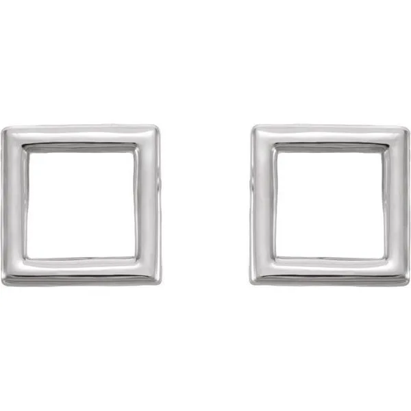 Square Earrings Image 2 Scirto's Jewelry Lockport, NY