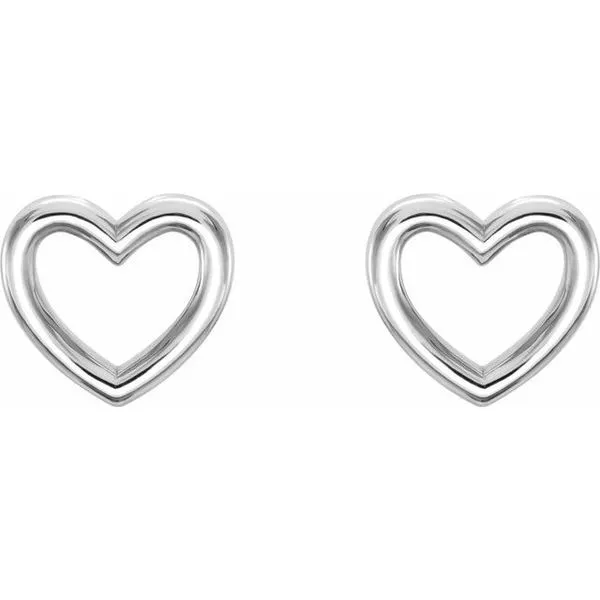 Heart Earrings Image 2 Scirto's Jewelry Lockport, NY