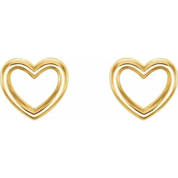 Heart Earrings Image 2 Jerald Jewelers Latrobe, PA