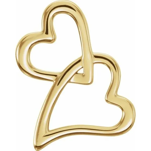 Double Heart Slide Pendant James & Williams Jewelers Berwyn, IL
