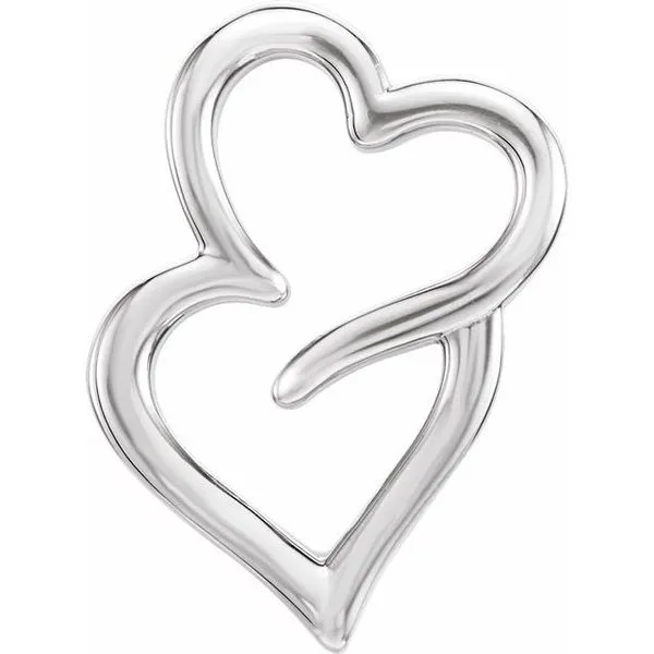 Double Heart Slide Pendant J. Meredith Jewelers Delafield, WI