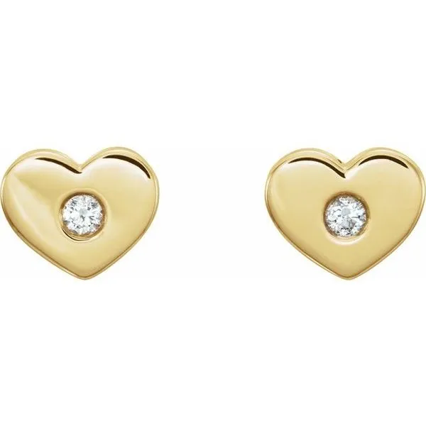 Heart Earrings Image 2 James & Williams Jewelers Berwyn, IL