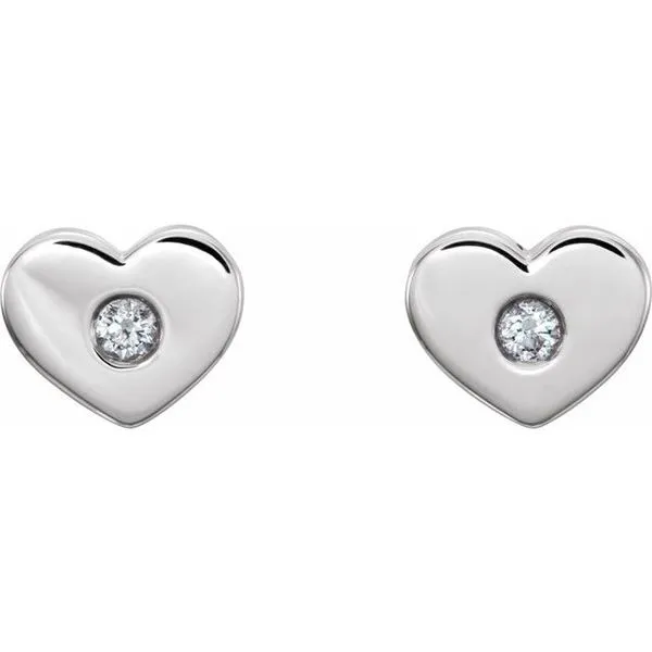 Heart Earrings Image 2 James & Williams Jewelers Berwyn, IL