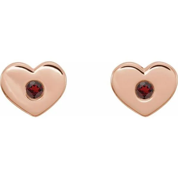 Heart Earrings Image 2 J. Meredith Jewelers Delafield, WI