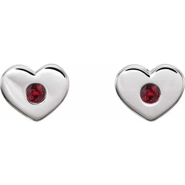 Heart Earrings Image 2 Hopman Jewelers Elkhart, IN