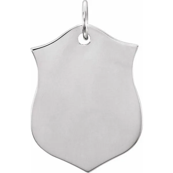 Engravable Shield Pendant Holly's Jewelry Mountain Home, AR