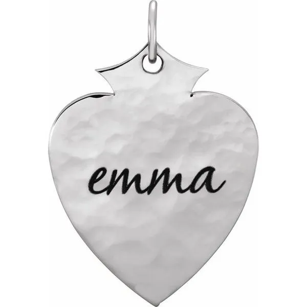 Engravable Shield Pendant Image 3 Gysbers Jewelry Waupun, WI