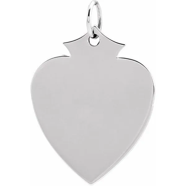 Engravable Shield Pendant J. Meredith Jewelers Delafield, WI