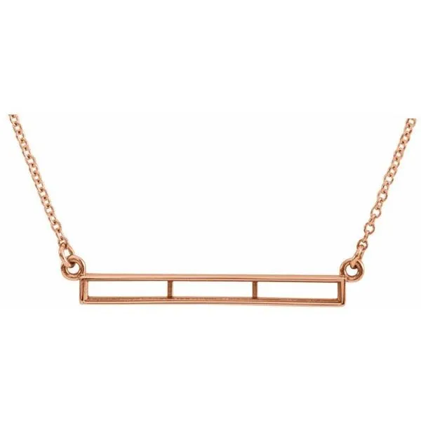 Baguette Bar Necklace J. Meredith Jewelers Delafield, WI