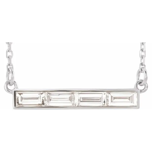 Baguette Bar Necklace Jerald Jewelers Latrobe, PA
