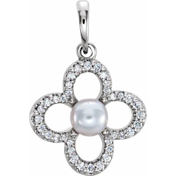 Pearl Clover Pendant Moseley Diamond Showcase Inc Lexington, SC