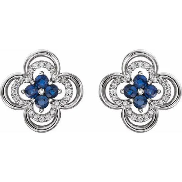 Clover Earrings Image 2 Milan's Jewelry Inc Sarasota, FL