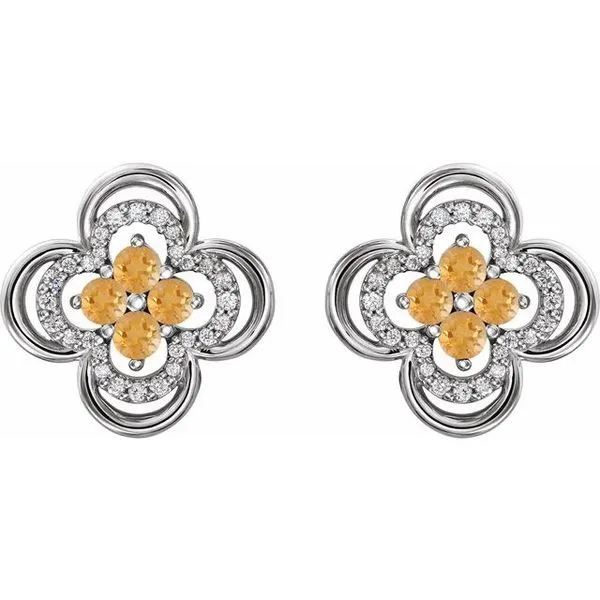 Clover Earrings Image 2 Milan's Jewelry Inc Sarasota, FL