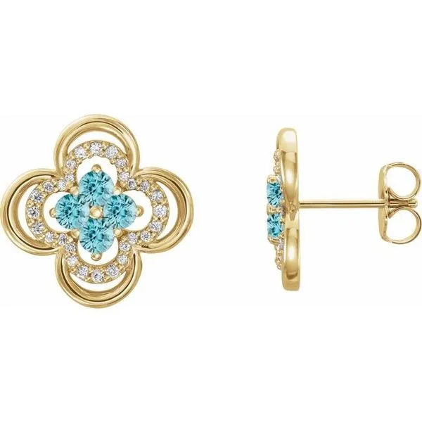 Clover Earrings Long Jewelers Chesapeake, VA