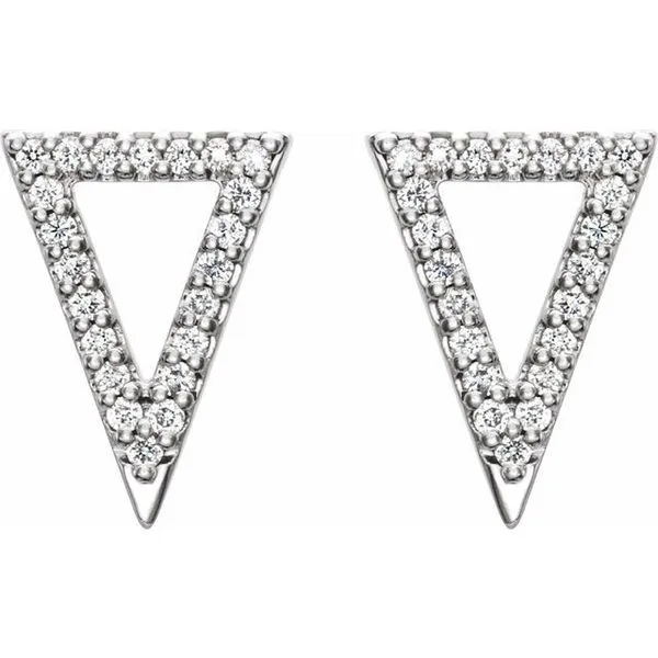 Triangle Earrings Image 2 James & Williams Jewelers Berwyn, IL