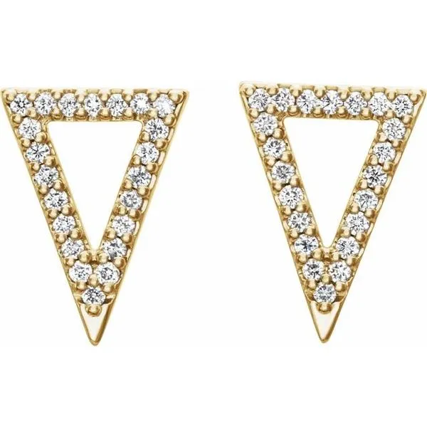 Triangle Earrings Image 2 James & Williams Jewelers Berwyn, IL