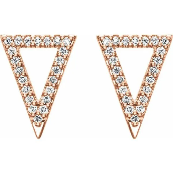 Triangle Earrings Image 2 James & Williams Jewelers Berwyn, IL