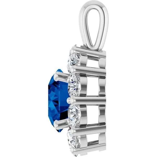 Halo-Style Pendant Image 3 J. Meredith Jewelers Delafield, WI