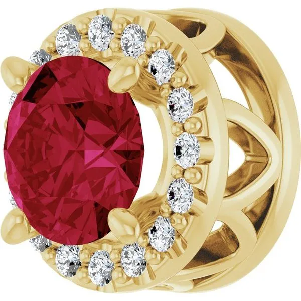 Halo-Style Pendant Image 2 Scirto's Jewelry Lockport, NY