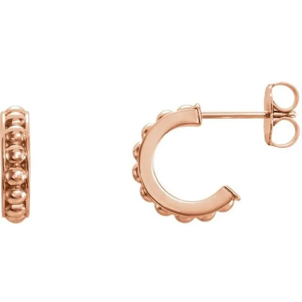 Beaded Hoop Earrings Long Jewelers Chesapeake, VA