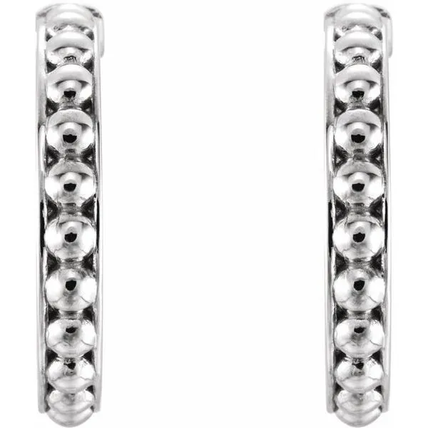 Beaded Hoop Earrings Image 2 Hopman Jewelers Elkhart, IN