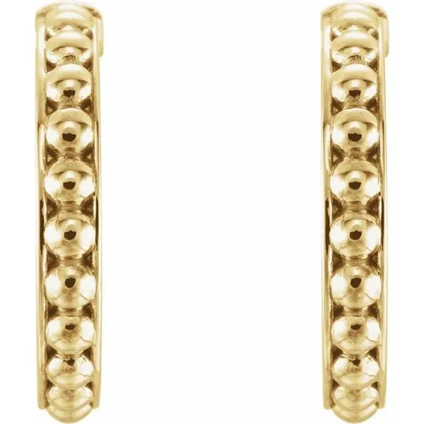 Beaded Hoop Earrings Image 2 Hopman Jewelers Elkhart, IN