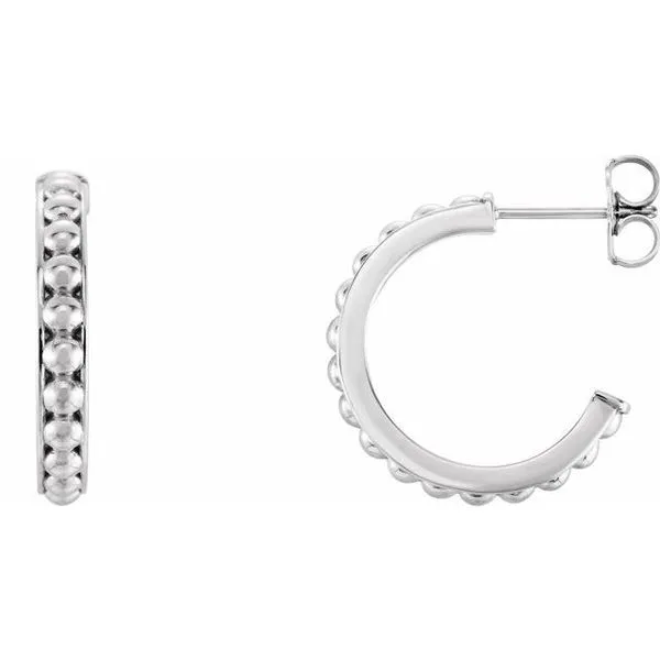 Beaded Hoop Earrings James & Williams Jewelers Berwyn, IL